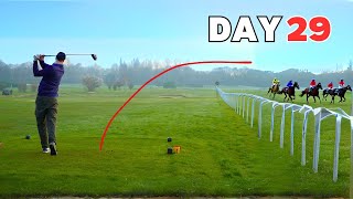 I Hit A Golf Ball Onto A Racetrack | Golfing EVERY DAY Till I Make 18 Pars In a Row by Cheeky Golf Club 4,836 views 2 months ago 2 minutes, 51 seconds