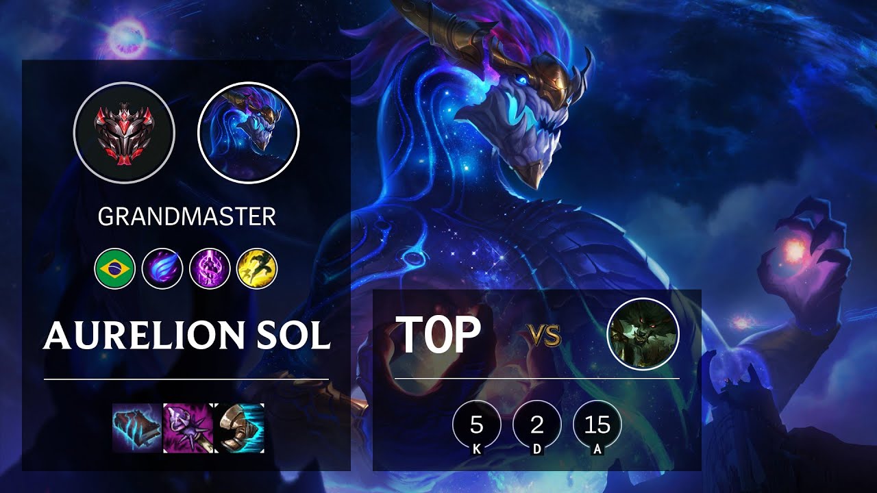 Aurelion Sol Top vs Warwick - BR Grandmaster Patch 10.18