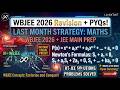 WBJEE 2026 Revision + PYQs | Last Month Strategy | JEE Maths