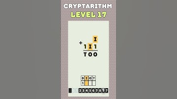 Level 16 - Cryptarithm: android game math  #cryptarithm