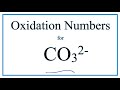 Oxidation Numbers in Carbonate Ion
