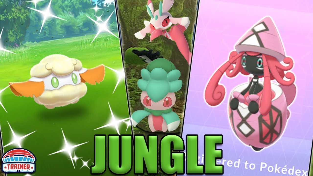 SHINY COTTONEE! *LUSH JUNGLE EVENT* - LURANTIS, TAPU LELE & MORE! | Pokémon GO