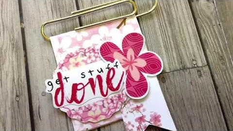 DIY Paper Clip Video #1 (Cocoa Daisy Cherish Blossom Planner kits)
