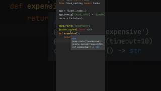 How did I not know that it is so easy to do caching in Flask | Flask Tutorial Day 28  #flaskpython