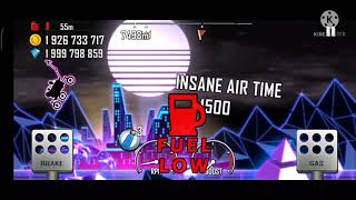 Hill Climb Racing : Moonlander & Neon ( New World Record ) 17560 m screenshot 3