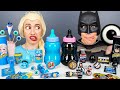 Blue Food vs Black Food Challenge 블루 블랙 푸드 챌린지Elsa Frozen vs Batman Mukbang by HUBALAND