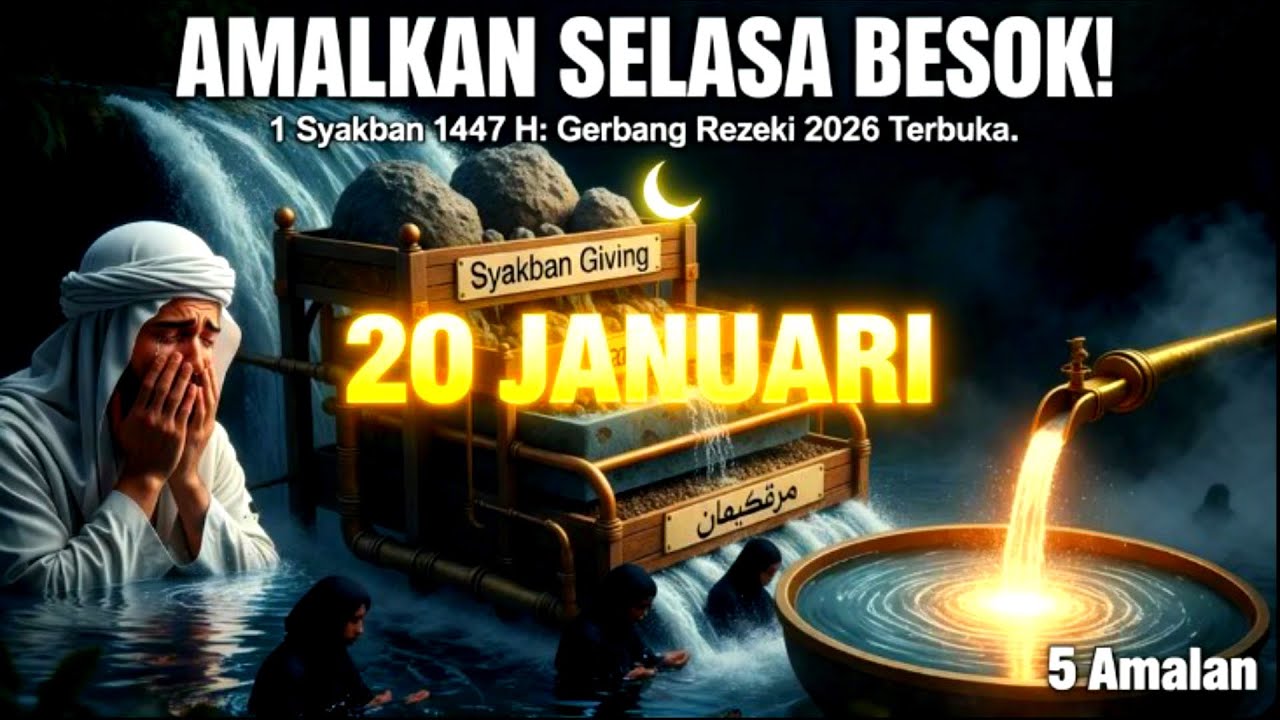 AMALKAN SELASA BESOK! 5 Rahasia Pembuka Rezeki 1 Syakban 1447 H - Pesan Langit untuk Tahun 2026