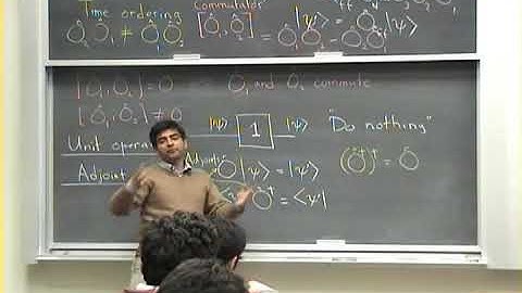 Quantum Mechanics Lecture 01 of 42  Unit, adjoint, rotation, projection operators