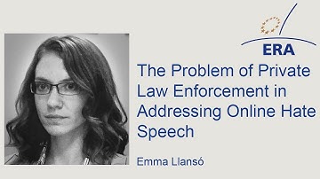 The Problem of Private Law Enforcement in Addressing Online Hate Speech