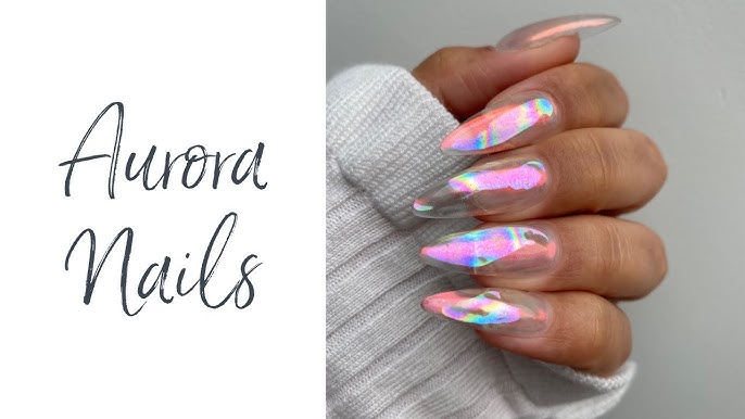 Aurora Nails Chrome Foil Youtube Aurora Nails Chrome Foil Youtube