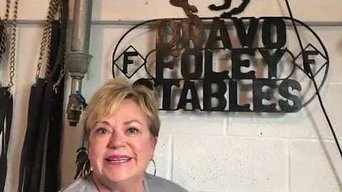 Vickie Foley on stable star Hog Creek Hustle