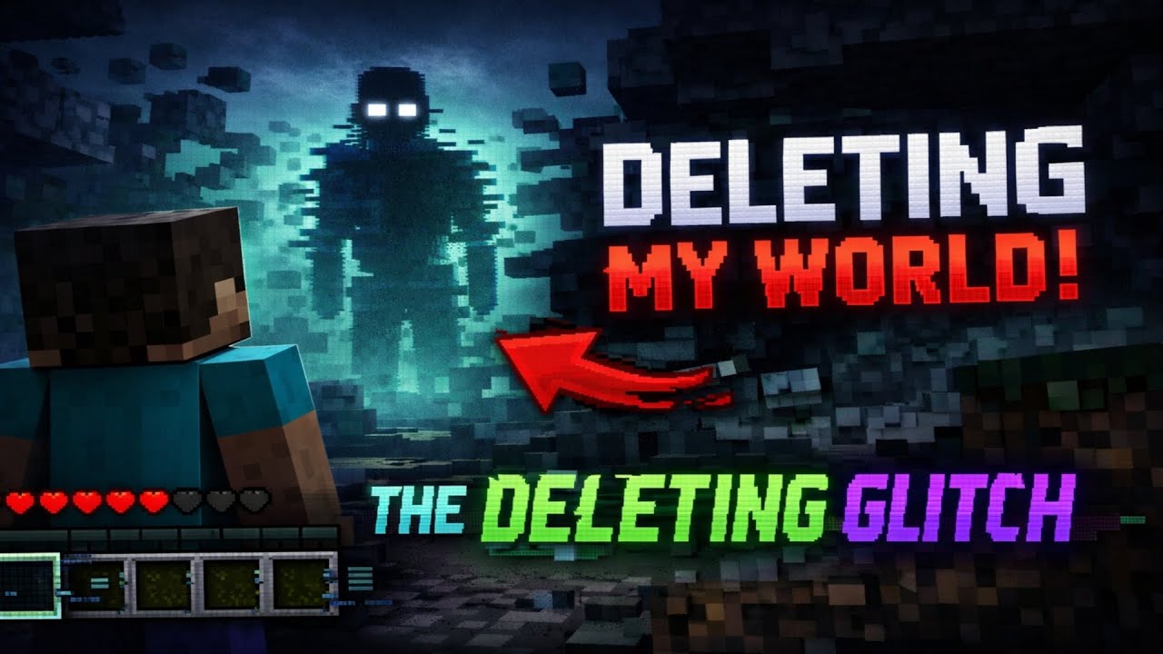 The DELETING Glitch is Erasing My World (Minecraft Horror Story)