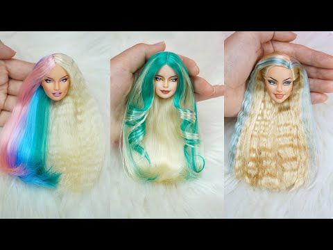 Amazing Barbie Hair Color Transformations 😱 Barbie Hair Color and Style Doll 😱 Barbie Hair Tutorial