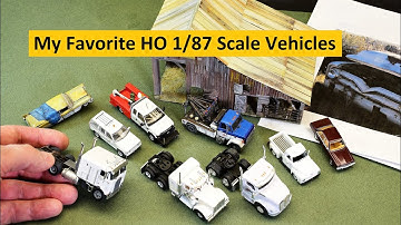 My Favorite HO 1/87 Scale Model Railroad Layout Vehicles | Boomer Diorama