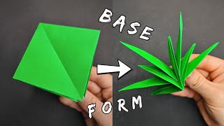Origami Basic Form '' DOUBLE SQUARE '' | Origami For Beginners