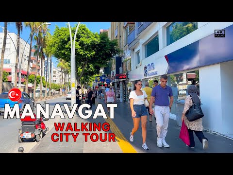 MANAVGAT, Türkiye 🇹🇷 Walking City Tour 🗺️ REAL TURKEY [4K] #türkiye #travel #manavgat #citytour