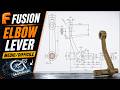 Fusion 360 - Leva a gomito con perno scanalato - Medio/Difficile