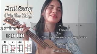 Sad Song - We The Kings | Easy Ukulele Tutorial - Cover