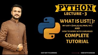 Python Programming - Python List and Variables Complete Tutorial