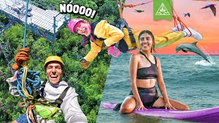 EL COLUMPIO MÁS ALTO DEL MUNDO. KAREN MAESTRA DE SURF 🏄‍♀️  | LOS POLINESIOS VLOGS