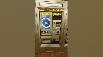 How To Reload An Omny Card Using Cash At Omny Vending Machine | OMNY