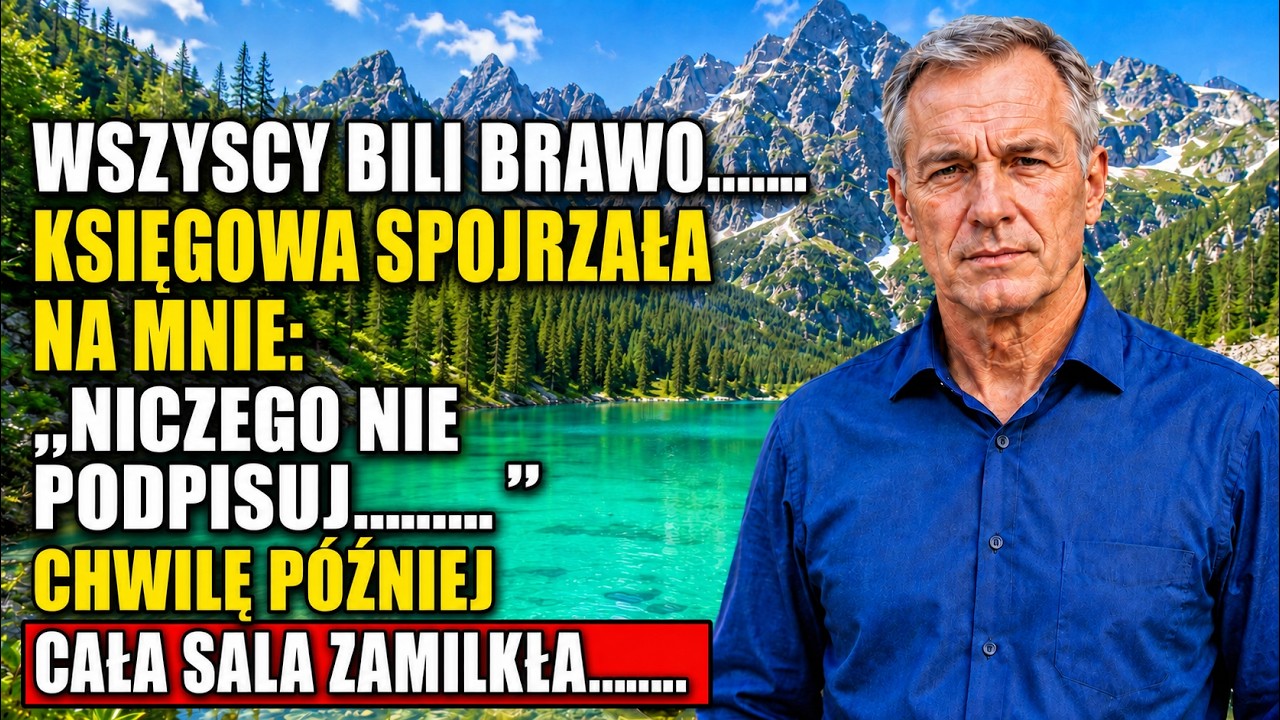 „Panie Pawle, proszę niczego teraz nie podpisywać. Pańska żona sprzedała udziały Damianowi, ale chyba oboje zapomnieli, czyje pieniądze uratowały tę firmę”. Iwona powiedziała to przy stole obok...
