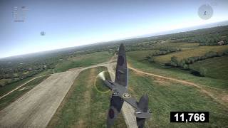 Spitfire mark Vc turn tests 400 and 500 KP/H (1.37.45.29)