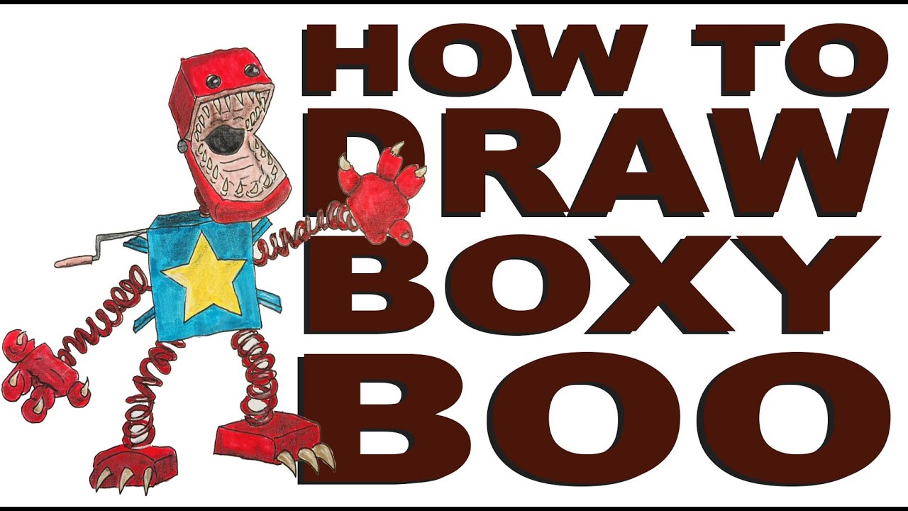 How to draw Boxy Boo (Project: Playtime) 