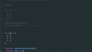 Details solve this - javascript object property even values to be removed News