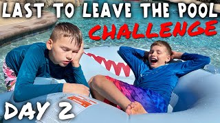 Last to Leave the Pool Challenge - Tricked my Twin!