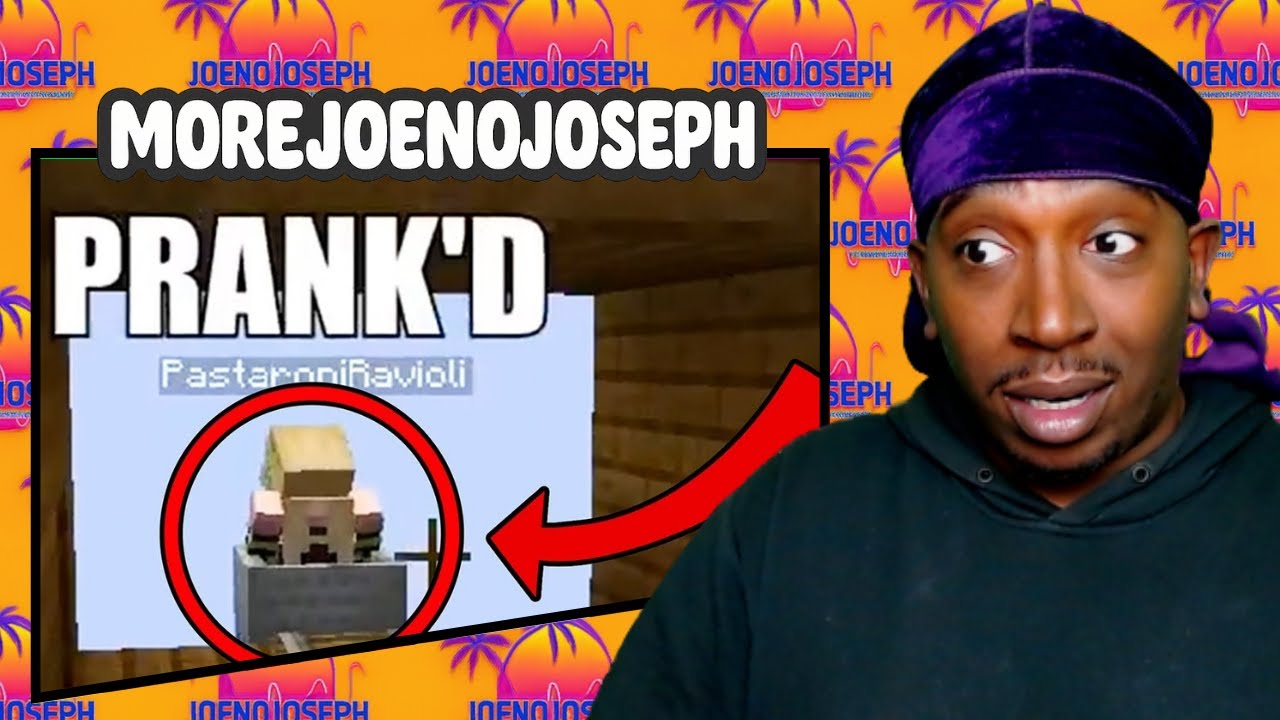 Реакция JoeNoJoseph на розыгрыши с пастой! (Подборка VanossGaming)
