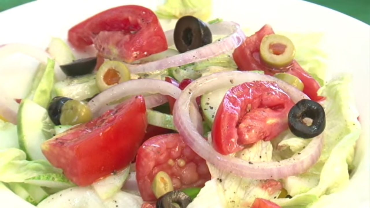 How to make yummy Greek salads in restaurant style at home - veg salad ...