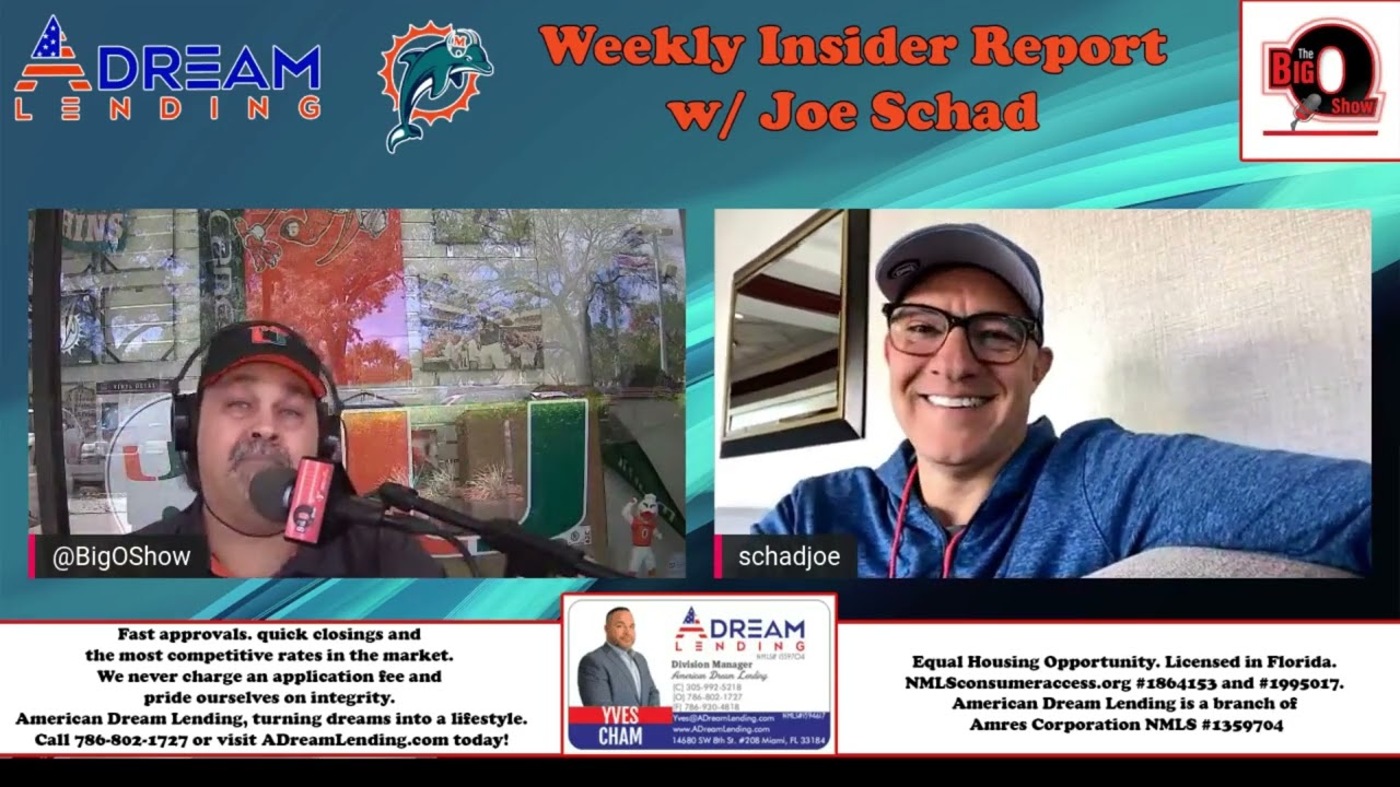 The American Dream Lending Miami Dolphins Insiders Report w/ Joe Schad 03 05 2022
