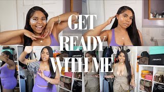 Girls Night Out Full Grwm Outfit, Hair, & Makeup