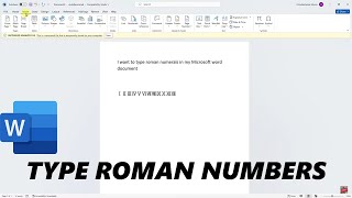 How To Type Roman Numbers In Microsoft Word screenshot 5