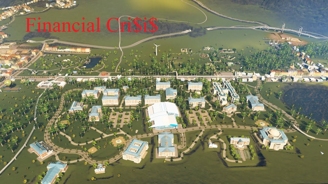 CITIES SKYLINES Trying To Avert A Financial Crisis And Industries DLC