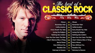 Best Classic Rock Songs 70s 80s 90s -Queen, Guns N Roses, ACDC, Nirvana, U2, Pink Floyd,Bon Jovi#15