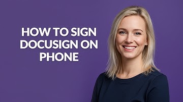 How to Sign Docusign on Phone - Julia