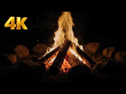 10 Hours Fireplace Sounds 🔥 | Burning Fire Ambience for Deep Sleep, Relaxation & Study