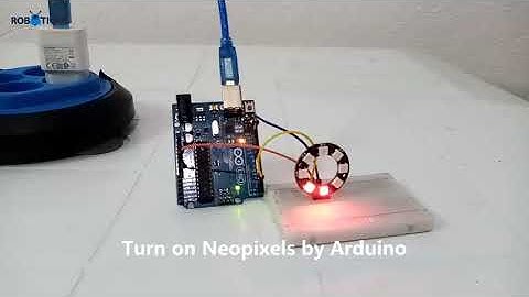 Turn on Neopixels by Arduino