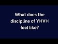 What does the discipline of yhvh feel like