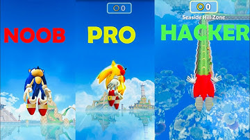 NOOB vs PRO vs HACKER - Sonic Dash