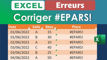 Excel erreur #epars ou #progapation : comment la corriger