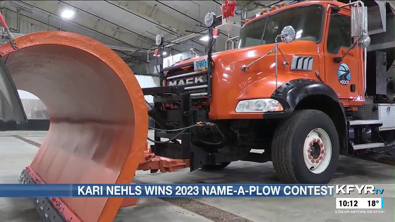 The namesake of the winning name in 2023 Bismarck nameaplow contest