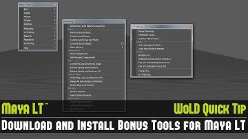 Maya LT Quick Tip #4: How to Download and Install Bonus Tools for Maya LT 2016-2018