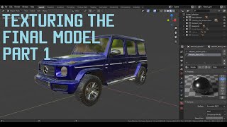 Blender 2.8 Car Modeling Tutorial - Texturing The Car (Part 1)