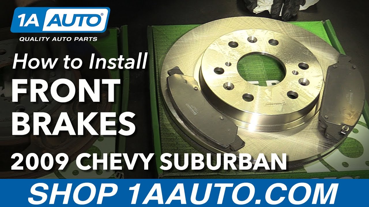 How to Install Front Brakes Pads Rotors 0813 Chevy Suburban 1500 YouTube