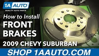 How to Install Front Brakes Pads Rotors 0813 Chevy Suburban 1500