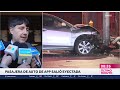 Conductora de app en riesgo vital tras ser impactada por carabinero en estado de ebriedad