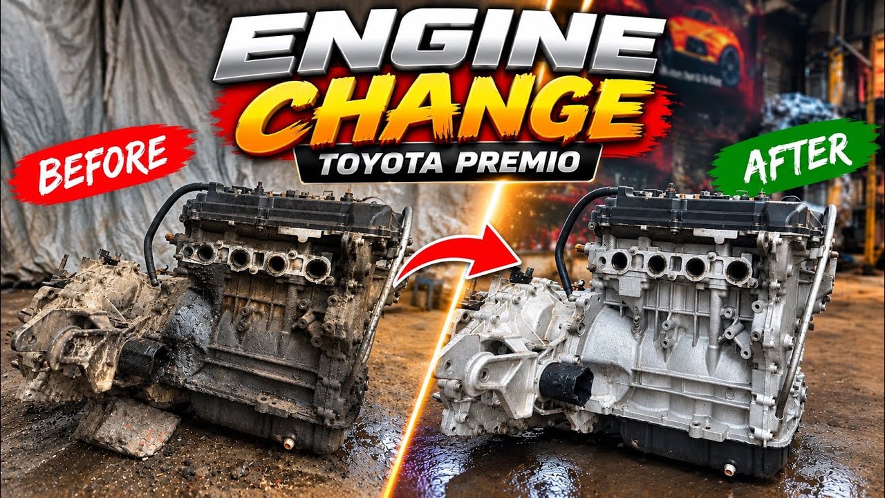 Toyota Premio Engine Change | MA AUTOMOBILE - YouTube